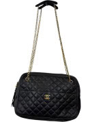 CHANEL ΤΣΑΝΤΑ ΩΜΟΥ VINTAGE ΜΑΥΡΗ ΓΥΝΑΙΚΕΙΟ PRE OWNED