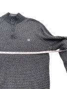 CHAPS MAGLIONE IN MAGLIA CLASSICO GRIGIO SCURO UOMO PRE OWNED L