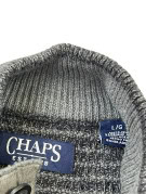 CHAPS MAGLIONE IN MAGLIA CLASSICO GRIGIO SCURO UOMO PRE OWNED L