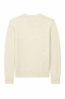 CHAPS KNIT SWEATER MINIMAL CREAM MEN PRE OWNED L