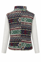CHAPS JACKET PATTERN MULTICOLOUR WOMEN PRE OWNED S
