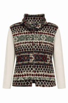 CHAPS JACKET PATTERN MULTICOLOUR WOMEN PRE OWNED S