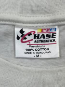 Chase Authentics NASCAR T-Shirt Trevor Bayne 21 Big Print Bianco Unisex M