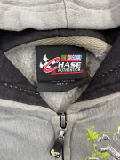 Chase Authentics NASCAR Zip Hoodie Y2K Big Logo Γκρι Unisex S
