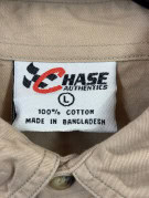 CHASE AUTHENTICS CAMICIA RACING BEIGE UOMO PRE OWNED L