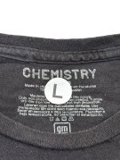 CHEMISTRY GRAPHIC TEE RETRO FADED BLACK MENS PRE OWNED L