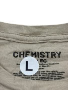 CHEMISTRY MFG T SHIRT GRAFICA RETRO BEIGE UOMO PRE OWNED L