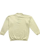 CHEVIGNON felpa polo vintage con logo cream da uomo XXL