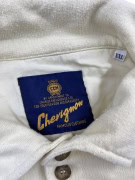 CHEVIGNON felpa polo vintage con logo cream da uomo XXL