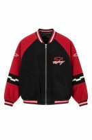 CHEVROLET TRACK JACKET RACING RED BLACK MEN PRE OWNED L