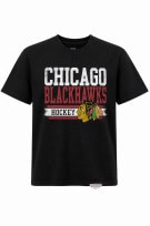 CHICAGO BLACKHAWKS GRAPHIC TEE NERO UOMO PRE OWNED M