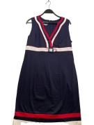 CHOPIN ROMA SLEEVELESS DRESS NAVY BLUE WOMEN'S M