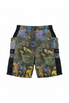 CHRISTIAN DIOR 80s CARGO SHORTS GRAPHIC MULTICOLOR MENS PRE OWNED XL