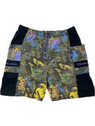 CHRISTIAN DIOR 80s CARGO SHORTS GRAPHIC MULTICOLOR MENS PRE OWNED XL
