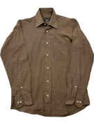 CHRISTIAN DIOR MONSIEUR Camicia Vintage a Maniche Lunghe con Logo Marrone da Uomo S