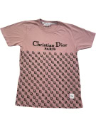 CHRISTIAN DIOR T SHIRT GRAPHIC ΡΟΖ ΓΥΝΑΙΚΕΙΟ PRE OWNED M
