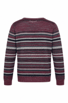 DESIGUAL KNITWEAR STRIPED BORDEAUX WOMEN PRE OWNED L