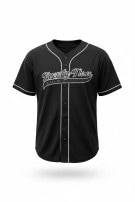 CLASS OF BY HERFF JONES BASEBALL JERSEY SPORTSWEAR ΜΑΥΡΟ ΑΝΤΡΙΚΟ PRE OWNED S