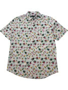 CLUB ROOM HAWAIIAN SHIRT FLORAL WHITE MEN PRE OWNED M