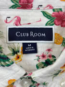 CLUB ROOM HAWAIIAN SHIRT FLORAL WHITE MEN PRE OWNED M