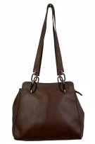 COCCINELLE borsa a spalla in pelle anni \'90 marrone