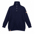 Collection L Maglione da uomo blu con collo alto 3XL