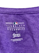 Colorado Rockies Purple V-Neck T-Shirt with Print