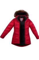 COLUMBIA ΜΠΟΥΦΑΝ PUFFER ΜΕ ΚΟΥΚΟΥΛΑ ΚΑΙ ΓΟΥΝΑ ΚΟΚΚΙΝΟ ΓΥΝΑΙΚΕΙΟ XS