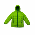 Columbia Omni-Heat Puffer Jacket Lime Green with Hood Unisex M