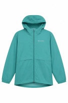 COLUMBIA WINDBREAKER MINIMAL TURQUOISE WOMAN PRE OWNED S