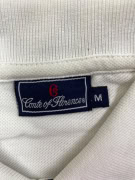 CONTE OF FLORENCE KNIT POLO SHIRT WITH POCKET WHITE MEN'S M