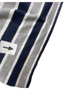 CONTE OF FLORENCE POLO SHIRT ΡΙΓΕ LOGO ΜΠΛΕ/ΓΚΡΙ ΑΝΔΡΙΚΟ XXXL