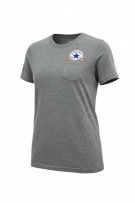 Converse T-Shirt Casual Logo Pocket Γκρι Γυναικείο M