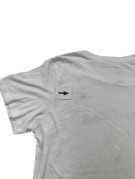 CONVERSE T SHIRT SPELL OUT WHITE WOMEN PRE OWNED M