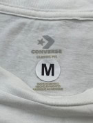 CONVERSE T SHIRT SPELL OUT WHITE WOMEN PRE OWNED M