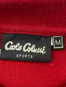 COTS CASUALS KNIT ZIP POLO RETRO RED MENS PRE OWNED M