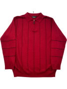 COTS CASUALS KNIT ZIP POLO RETRO RED MENS PRE OWNED M