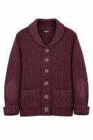 COTTON CLUB CARDIGAN IN MAGLIA CON BOTTONI BORDEAUX UNISEX PRE OWNED XL