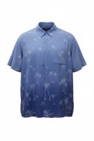 CRAFT AND BARROW CAMICIA TROPICAL BLUE UOMO PRE OWNED L