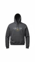 Crew Clothing Company Ανδρικό Hoodie Γκρι XXL