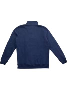 Crew Clothing Company Φούτερ 1/4 Zip Casual Logo Μπλε Ανδρικό L