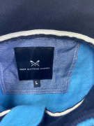 Crew Clothing Company 1/4 Zip Sweatshirt Casual Logo Blue Men’s L