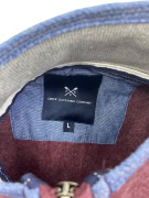 Crew Clothing Company Φούτερ 1/4 Zip Μπορντό Ανδρικό L