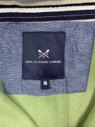Crew Clothing Company Φούτερ Half-Zip CASUAL Κεντητό Λογότυπο Πράσινο Ανδρικό M