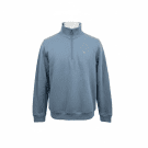 CREW CLOTHING COMPANY Φούτερ Half-Zip Casual Logo Γαλάζιο Ανδρικό M