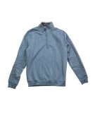 CREW CLOTHING COMPANY Φούτερ Half-Zip Casual Logo Γαλάζιο Ανδρικό M