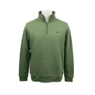 CREW CLOTHING COMPANY Φούτερ Half-Zip Casual Logo Πράσινο Ανδρικό M