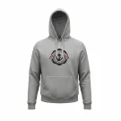 Crew Clothing Company Φούτερ Hoodie Casual Λογότυπο Γκρι Ανδρικό M