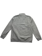 CREW CLOTHING COMPANY 1/4 Zip Sweatshirt Minimal Logo Grey Men's XL