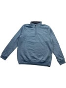 CREW CLOTHING COMPANY ΜΠΛΟΥΖΑ ΜΕ ΦΕΡΜΟΥΑΡ 1/4 ΜΠΛΕ ΑΝΔΡΙΚΗ XL